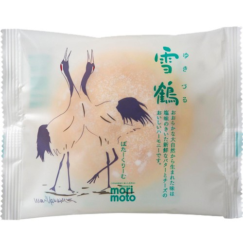 もりもと 雪鶴 ばたーくりーむ 1個入