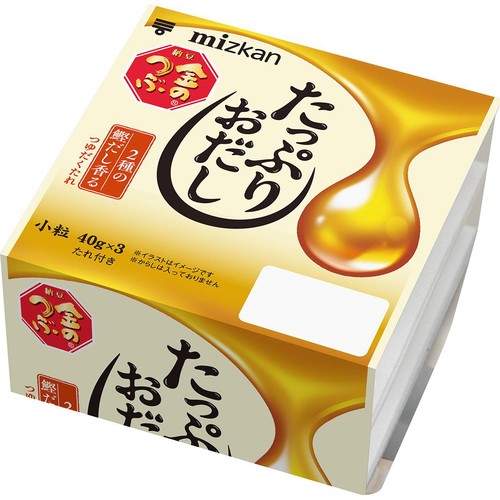 ミツカン 金のつぶ たっぷりおだし 3パック 40g x 3