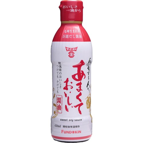 フンドーキン あまくておいしい醤油 450ml