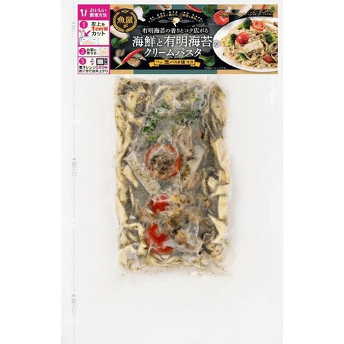 柳川冷凍食品 海鮮と有明海苔のクリームパスタ 【冷凍】 300g