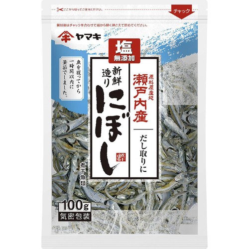 ヤマキ 塩無添加 新鮮造り煮干 100g