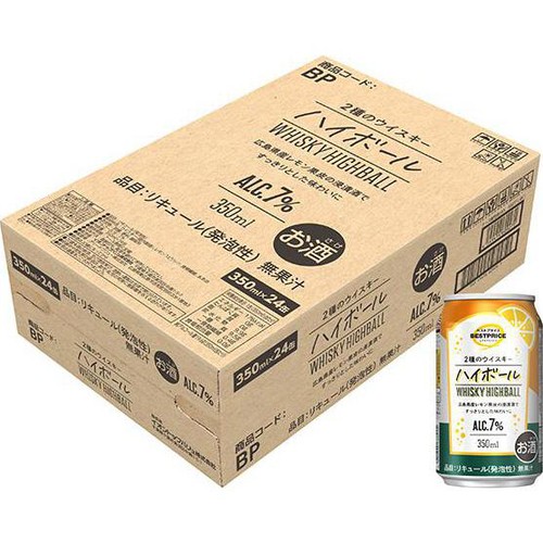 ウィスキーハイボール＜ケース＞ 350ml x 24缶 トップバリュベスト