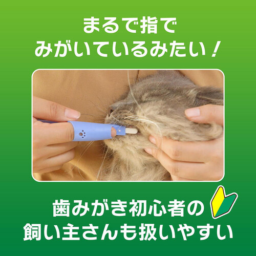 ペット用】 ライオン PETKISS 指サック歯ブラシ コンパクト お口