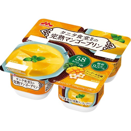 森永乳業 タニタ食堂監修の完熟マンゴープリン 60g x 4個 Green Beans