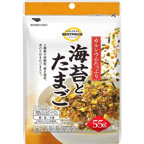 海苔とたまごのふりかけ 55g トップバリュベストプライス