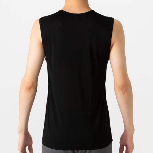 PEACE FIT(ピースフィット) COOL スリーブレス Vネックシャツ 紳士 クロ XL トップバリュ