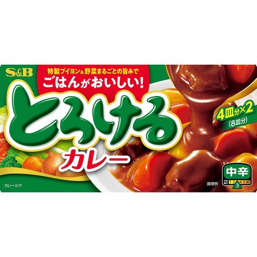エスビー食品 とろけるカレー 中辛 144g