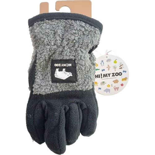 Hi!MYZOO フリース五指手袋 ブラック