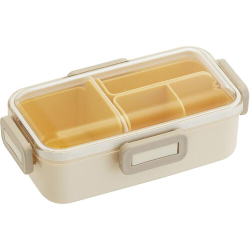 スケーター ふわっと弁当箱(中子仕切付) ベージュ 530ml PFLB6S