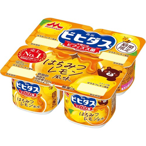 森永乳業 ビヒダスヨーグルト はちみつレモン風味 75g x 4個