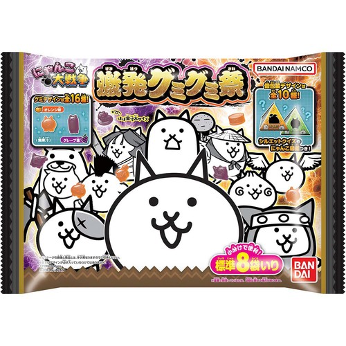 バンダイ にゃんこ大戦争 激発グミグミ祭 72g Green Beans | グリーン