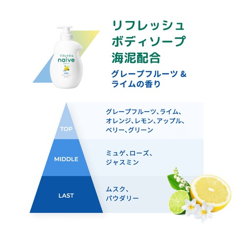 クラシエ ナイーブ リフレッシュボディソープ(海泥配合)詰替用 特大 1600mL
