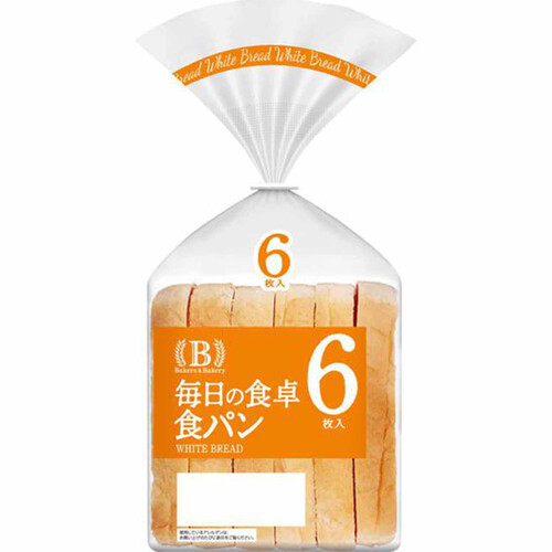 ベーカーズアンドベーカリー 毎日の食卓食パン 6枚