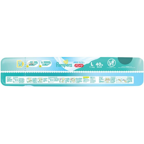 P&G パンパース 超吸収エアリー パンツ L (9～14kg) 40枚