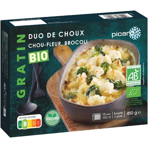 ピカール BIOカリフラワーとブロッコリーのグラタン【冷凍】 450g