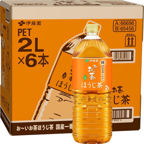 伊藤園 おーいお茶 ほうじ茶 1ケース 2L x 6本
