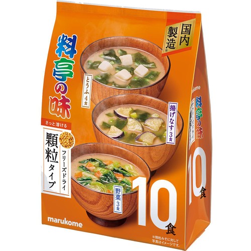 マルコメ 料亭の味 フリーズドライ顆粒タイプ アソート 10食 Green