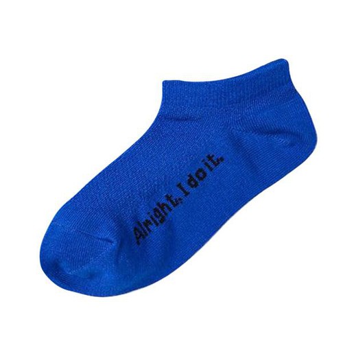 PEACE FIT(ピースフィット)COOL スニーカーインソックス メッシュロゴ ブルー 19-21cm トップバリュ