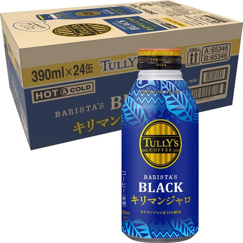伊藤園 タリーズ バリスタズブラック キリマンジャロ 1ケース 390ml x