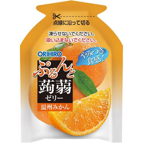 オリヒロ ぷるんと蒟蒻ゼリー パウチ 温州みかん 6個入 Green Beans
