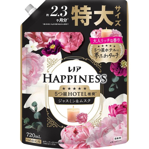 P&G レノアハピネス 夢ふわタッチジャスミン&ムスクの香り 詰替用特大サイズ 柔軟剤 720mL