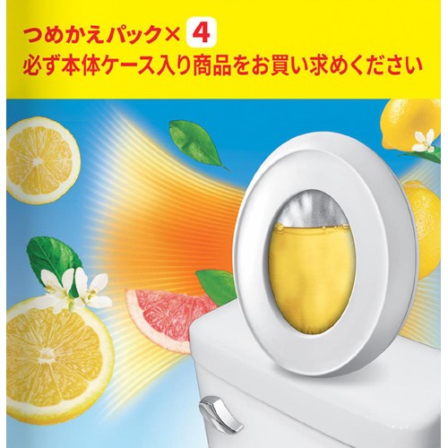 P&G ファブリーズ 消臭芳香剤 トイレ用 シトラス・スプラッシュの香り つめかえパック 4回分