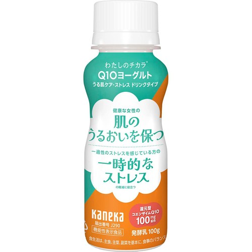 カネカ食品 わたしのチカラQ10ヨーグルト うる肌ケア ドリンクタイプ 100g