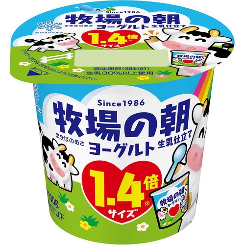 雪印メグミルク 牧場の朝ヨーグルト 生乳仕立て 100g