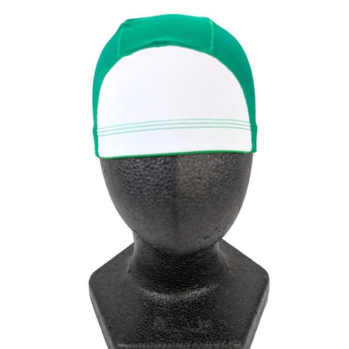 ネーム付きスイムキャップ 緑 Lサイズ  頭囲54cm-59cm