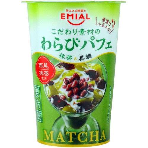 安曇野食品工房 わらびパフェ 抹茶と黒糖 190g
