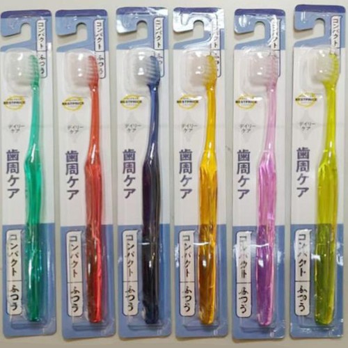 超極細毛歯周薄型ヘッド歯ブラシコンパクトふつう片テーパー 1本 トップバリュベストプライス