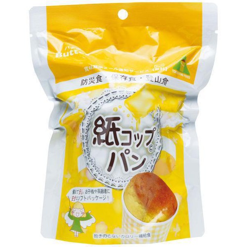 紙コップパン バター 1個