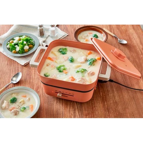 アイリスオーヤマ グリルなべ 3枚プレート ライトグレー IGUP3H Green