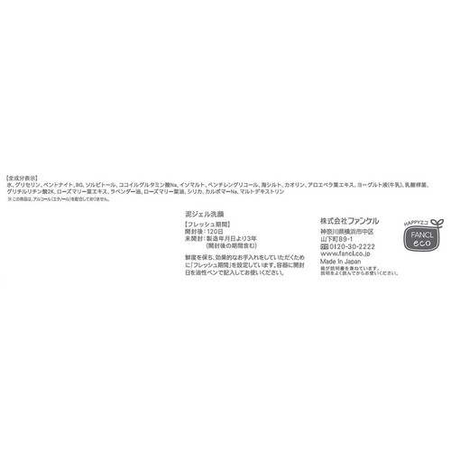 ファンケル 泥ジェル洗顔 120g