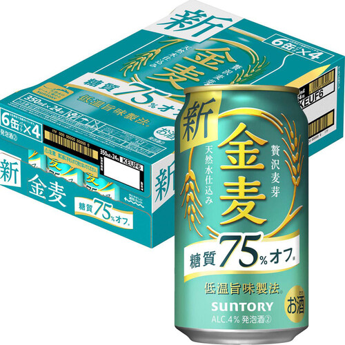 サントリー 金麦糖質75%オフ 1ケース 350ml x 24本