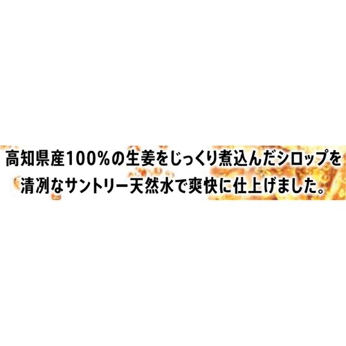 サントリー 天然水 特製ジンジャーエール 1ケース 500ml x 24本