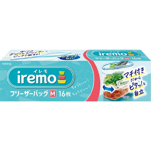 クレハ イレモ(iremo) フリーザーバッグ M 16枚
