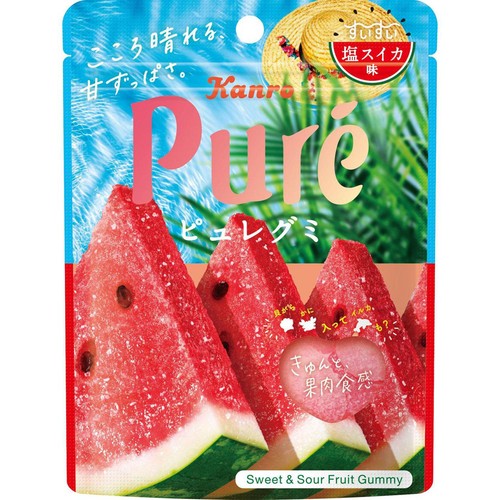 カンロ ピュレグミ すいすい塩スイカ 52g