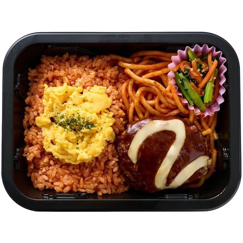 【冷凍】Delcy デミグラスハンバーグ&チキンライス 1食入(290g)
