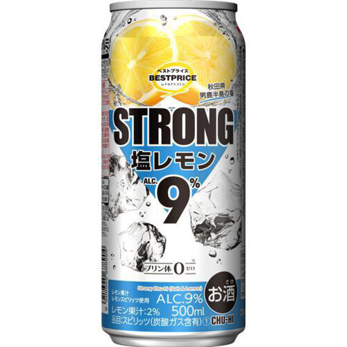 ストロング 塩レモン 500ml トップバリュベストプライス