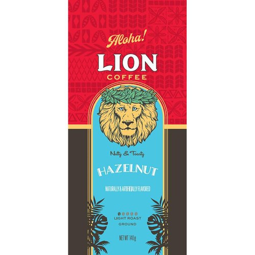 ライオンコーヒー ヘーゼルナッツ 粉 140g