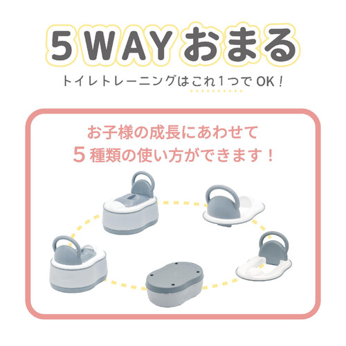 永和 5WAYおまる グレー Green Beans | グリーンビーンズ by AEON