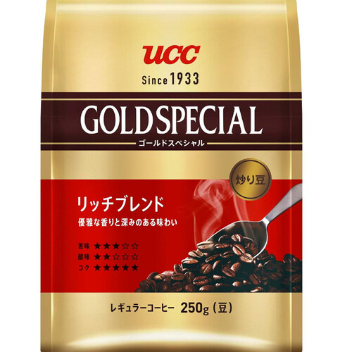 UCC 【豆】ゴールドスペシャル 炒り豆 リッチブレンド 250g