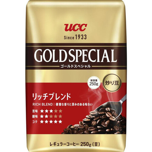 UCC 【豆】ゴールドスペシャル 炒り豆 リッチブレンド 250g