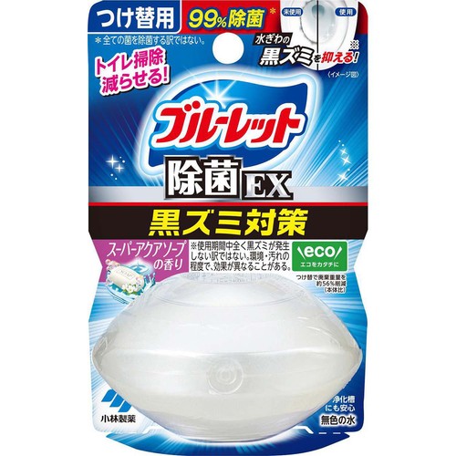小林製薬 液体ブルーレットおくだけ 除菌EX つけ替用 スーパーアクアソープ 67mL