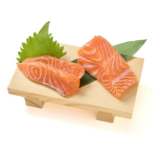 冷蔵】 生アトランティックサーモン冊 生食用 100g Green Beans