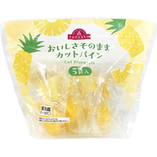 おいしさそのままカットパイン 5袋 トップバリュ