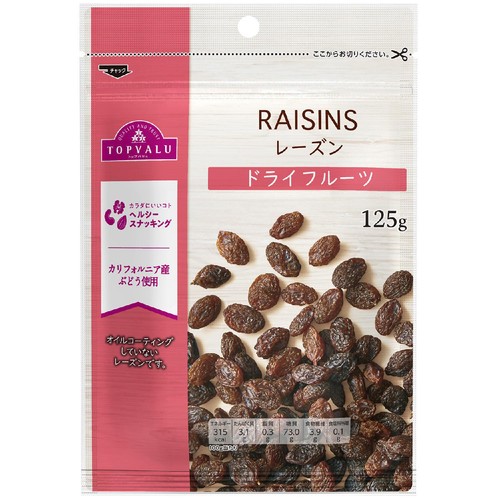 レーズン 125g トップバリュ