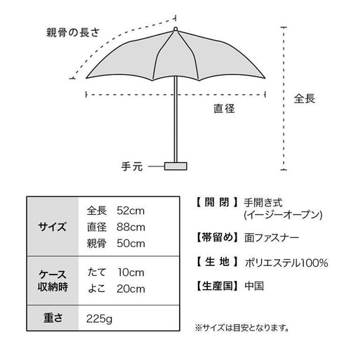 ワールドパーティ フローティングチューリップ mini 折りたたみ傘 50cm オフ
