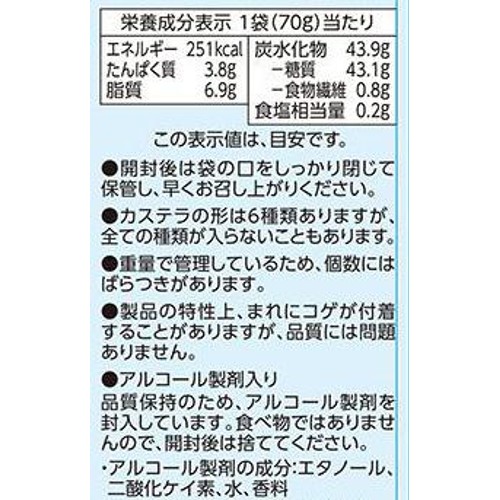 どうぶつカステラ メープル風味 70g トップバリュベストプライス